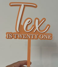 Load image into Gallery viewer, Birthday Party Cake Topper - Personalised
