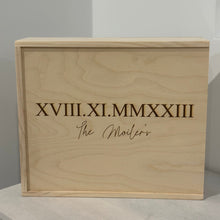 Load image into Gallery viewer, Wedding Keepsake Memory Box - Personalised
