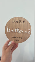 Load image into Gallery viewer, Pregnancy Announcement Sign - Personalised
