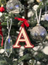 Load image into Gallery viewer, Glitter Letter Christmas Ornament
