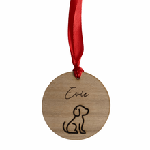 Load image into Gallery viewer, personalised dog Christmas ornament
