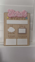 Load and play video in Gallery viewer, Deluxe First Day Of School Sign
