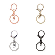 Load image into Gallery viewer, gold rose gold silver black keyring name personalised

