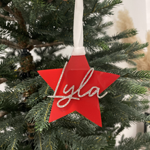 Load image into Gallery viewer, Personalised Star Christmas Ornament
