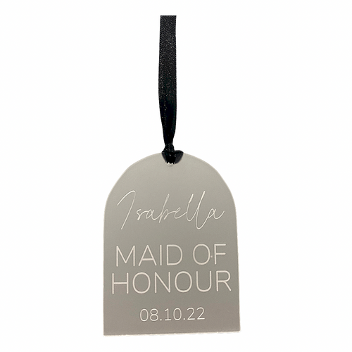 Maid of honour garment tag