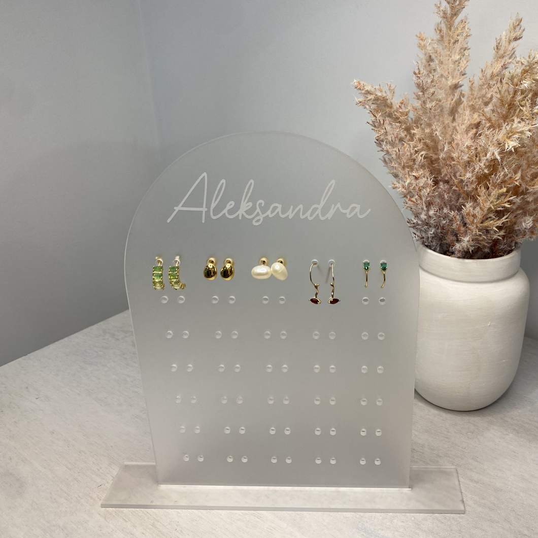 Personalised Acrylic Earring Stand