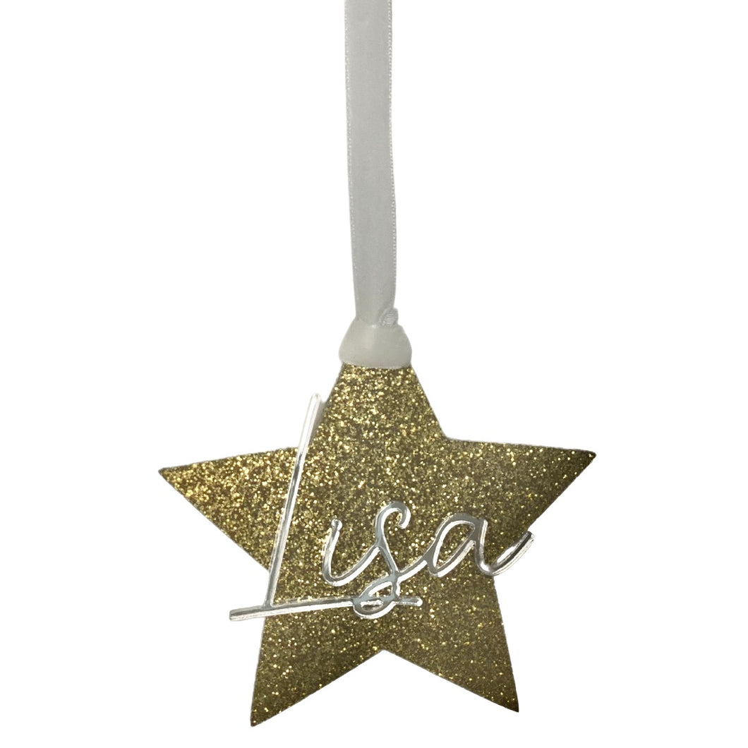 Personalised Star Christmas Ornament