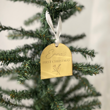 Load image into Gallery viewer, Personalised baby Christmas ornament
