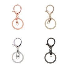 Load image into Gallery viewer, gold rose gold silver black keyring name colours
