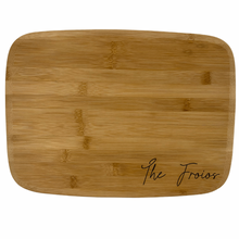Load image into Gallery viewer, personalised engraved couple chopping board
