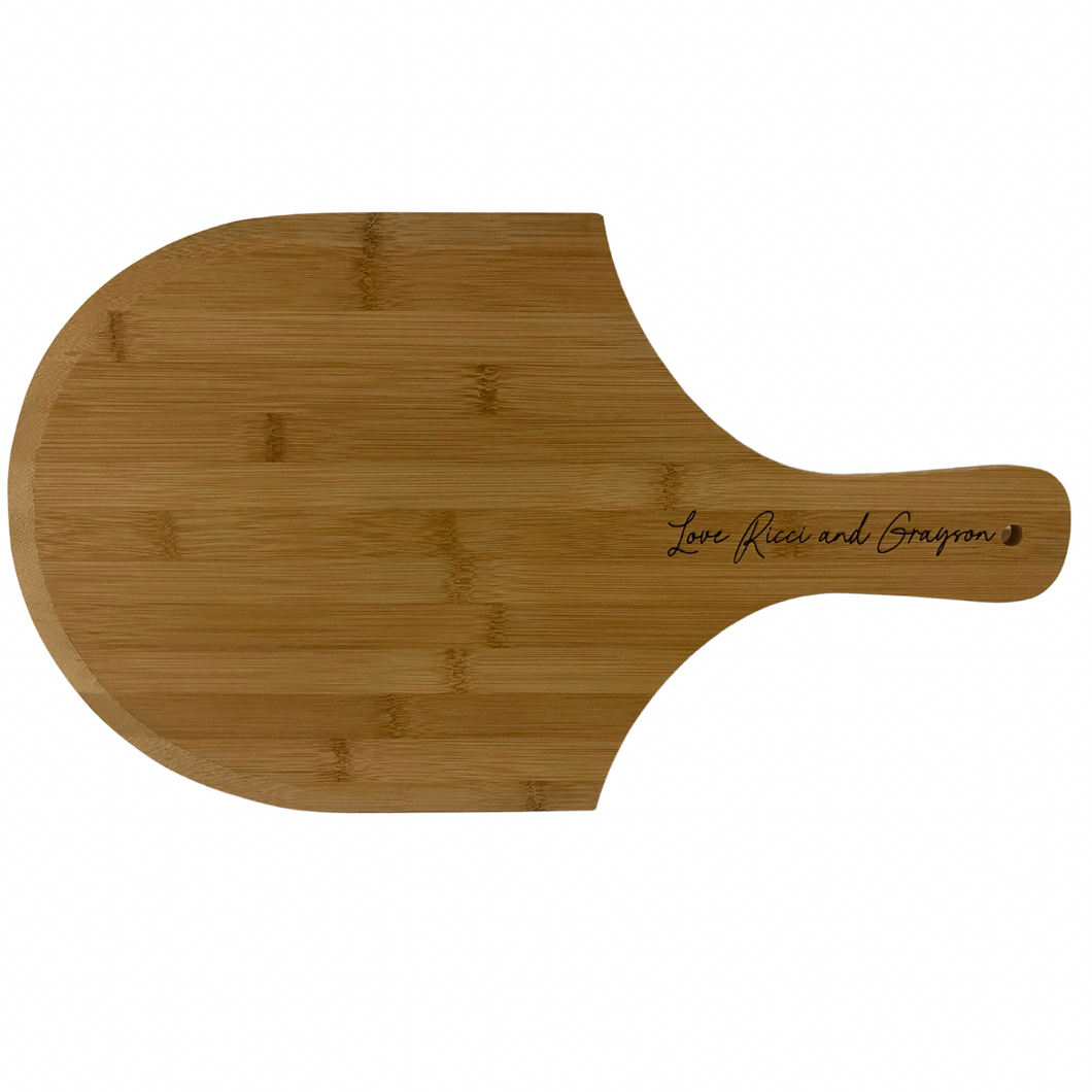 personalised engraved pizza paddle mothers fathers day