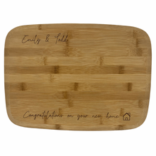 Load image into Gallery viewer, personalised housewarming chopping board

